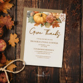 Uitnodiging voor Thanksgiving-diner met gedempte b