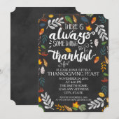 Uitnodiging voor Thanksgiving-dinerfeest (Voorkant / Achterkant)