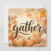 Uitnodiging voor Thanksgiving Dinner (Voorkant)