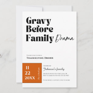 Uitnodiging voor Thanksgiving Dinner