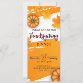 Uitnodiging voor Thanksgiving Dinner