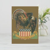 Uitnodiging voor Thanksgiving Dinner (Staand voorkant)