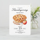 Uitnodiging voor Thanksgiving Dinner, Laten we Dan (Staand voorkant)