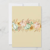 Uitnodiging voor Thanksgiving Dinner Rustic Waterc (Achterkant)