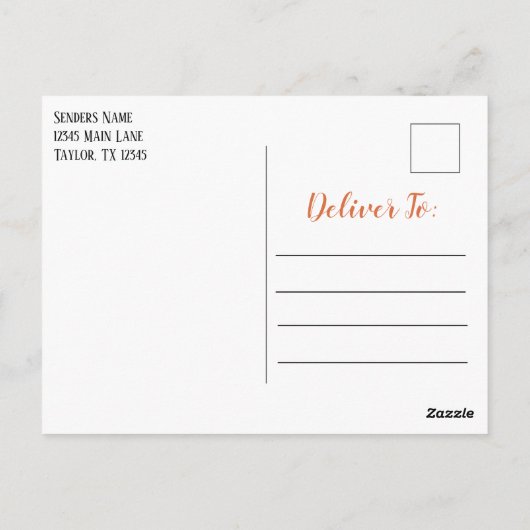 Uitnodiging voor Thanksgiving Dinner Schrift (Achterkant)