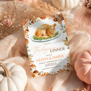 Uitnodiging voor Thanksgiving met Geroosterde Kalk