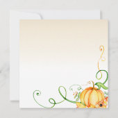 Uitnodiging voor Thanksgiving, Thanksgiving diner (Achterkant)