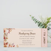 Uitnodiging voor Thanksgiving, Uitnodiging voor Th (Staand voorkant)