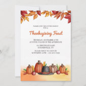 Uitnodiging voor Thanksgiving van het Pet van de p (Voorkant)