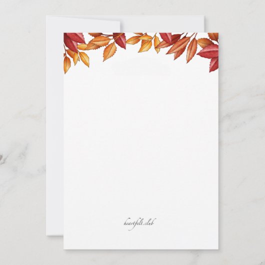 Uitnodiging voor Thanksgiving van het Pet van de p (Achterkant)