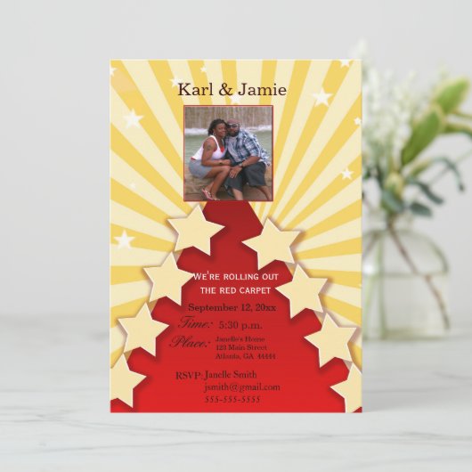 uitnodiging voor theater (Staand voorkant)