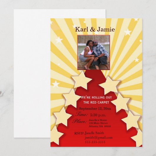 uitnodiging voor theater (Voorkant / Achterkant)