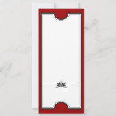 Uitnodiging voor theater Ticket Wedding (Achterkant)