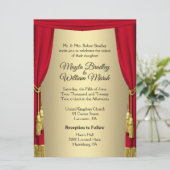 Uitnodiging voor theaterweddenschappen (Staand voorkant)