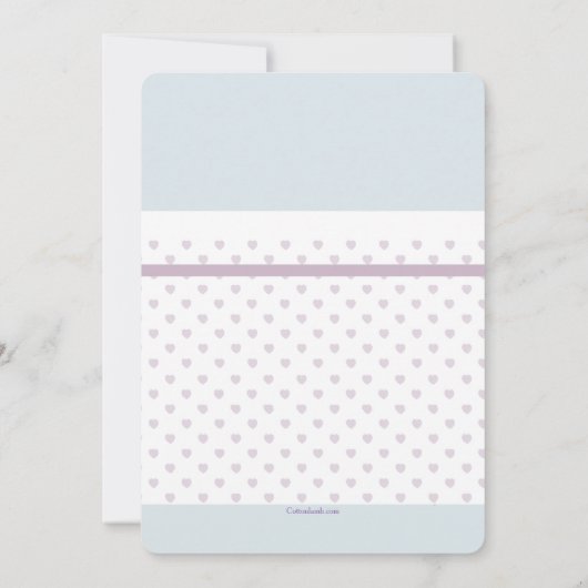 Uitnodiging voor thee en lavendel (Achterkant)