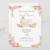 Uitnodiging voor Theekransje voor de Bruid (Voorkant / Achterkant)