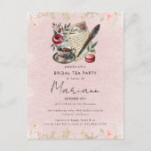 Uitnodiging voor Theepartij Bruidsbruiloft met Blo (Voorkant)