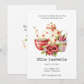 Uitnodiging voor Theepartij Bruidsmeisjes (Voorkant / Achterkant)