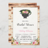 Uitnodiging voor theepartij in de middag (Voorkant / Achterkant)