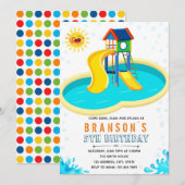 Uitnodiging voor themadag van het pretpark (Voorkant / Achterkant)