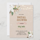 Uitnodiging voor themadouche Magnolia (Voorkant)