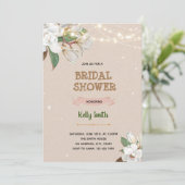 Uitnodiging voor themadouche Magnolia (Staand voorkant)