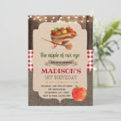 Uitnodiging voor themafeekjes voor appelen (Staand voorkant)