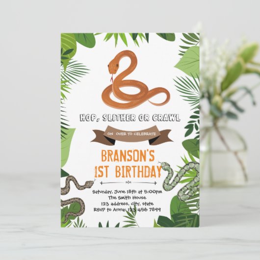 Uitnodiging voor themafegel (Staand voorkant)