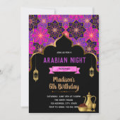 Uitnodiging voor themagedag Arabische nacht (Voorkant)