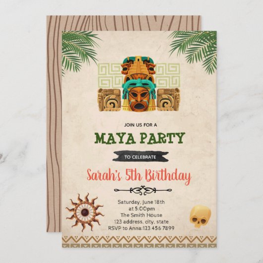 Uitnodiging voor themalubaren (Voorkant / Achterkant)