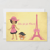 Uitnodiging voor themalubaren van Parijs (Voorkant)