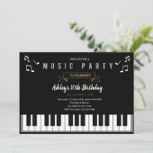 Uitnodiging voor themapartement Piano (Staand voorkant)