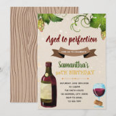 Uitnodiging voor themavontuurpartij wijn (Voorkant / Achterkant)