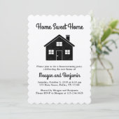 Uitnodiging voor thuishuisverwarming (Staand voorkant)