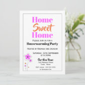 Uitnodiging voor thuishuisverwarming (Staand voorkant)