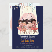 Uitnodiging voor Tiny Dancers-recital – Custom Stu (Voorkant / Achterkant)