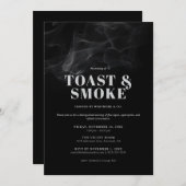 Uitnodiging voor toast en rook (Voorkant / Achterkant)