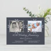 Uitnodiging voor 'Toen en Nu' Foto Jubileumfeest (Staand voorkant)