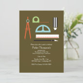 Uitnodiging voor tools voor architecten (Staand voorkant)