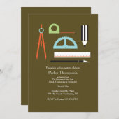 Uitnodiging voor tools voor architecten (Voorkant / Achterkant)