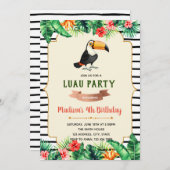 Uitnodiging voor Toucan-verjaardagsfeestjes (Voorkant / Achterkant)