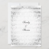 Uitnodiging voor traditioneel themathema voor muzi (Achterkant)