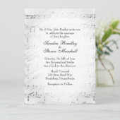 Uitnodiging voor traditioneel themathema voor muzi (Staand voorkant)