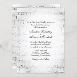 Uitnodiging voor traditioneel themathema voor muzi