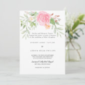 Uitnodiging voor traditionele bruiloft van de lent (Staand voorkant)