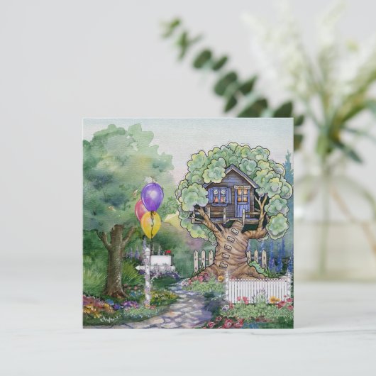 Uitnodiging voor Tree House (Staand voorkant)