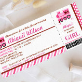 Uitnodiging voor treininstapweigering Baby shower