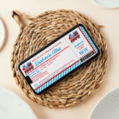 Uitnodiging voor treininstapweigering Baby shower