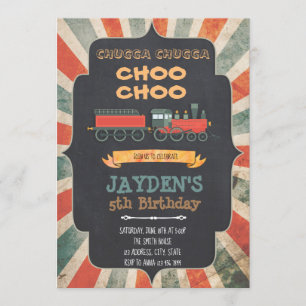 Uitnodiging voor  treinverjaardag