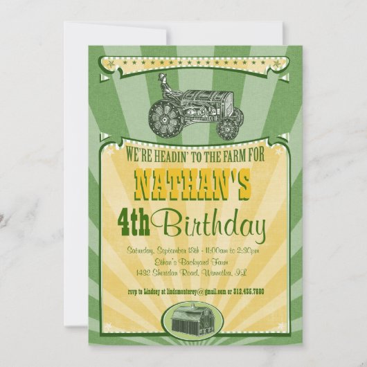 Uitnodiging voor trekkers (Voorkant)